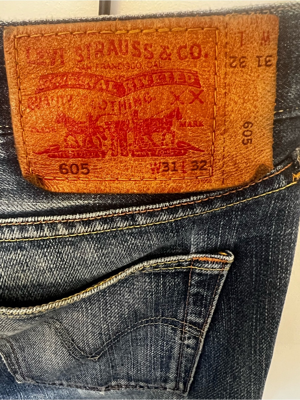 Levi's 605 Vintage  Blue Jeans - Made in Japan - pencil fit